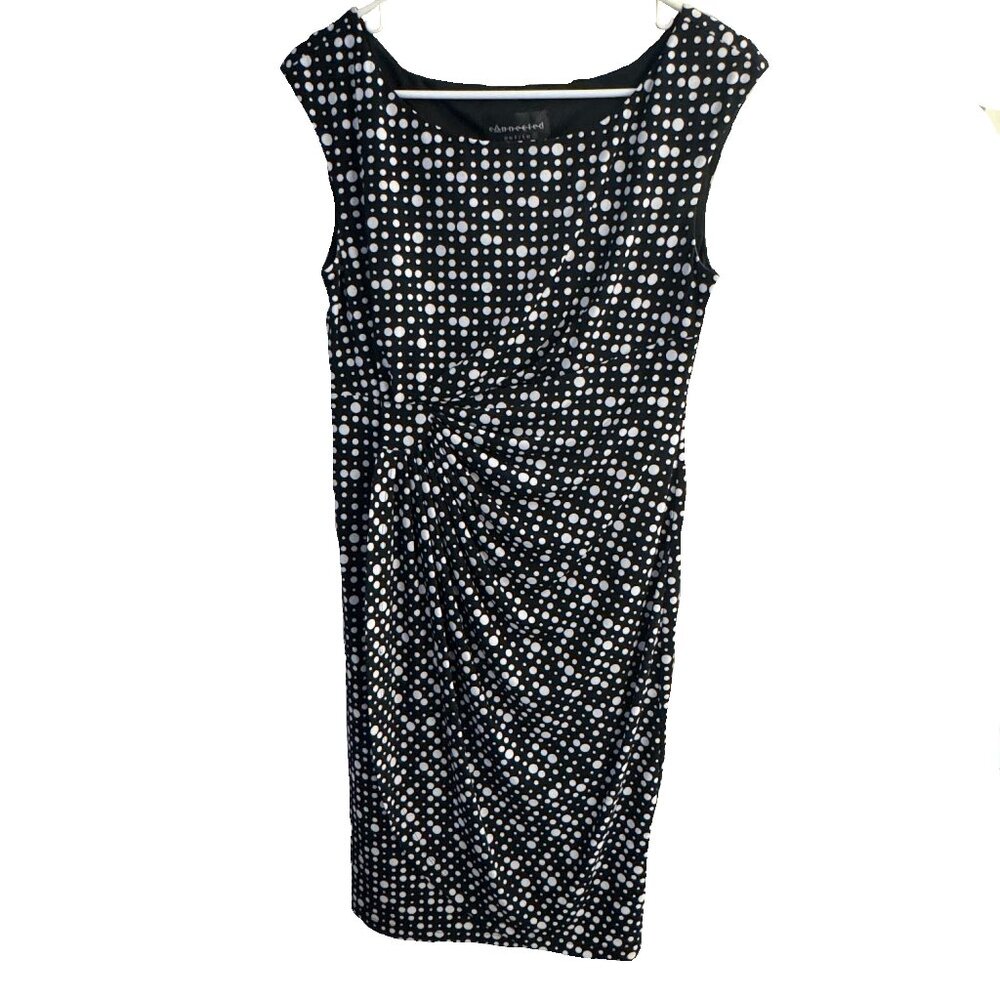 Connected Petite Polka Dot Dress Size 10P EUC